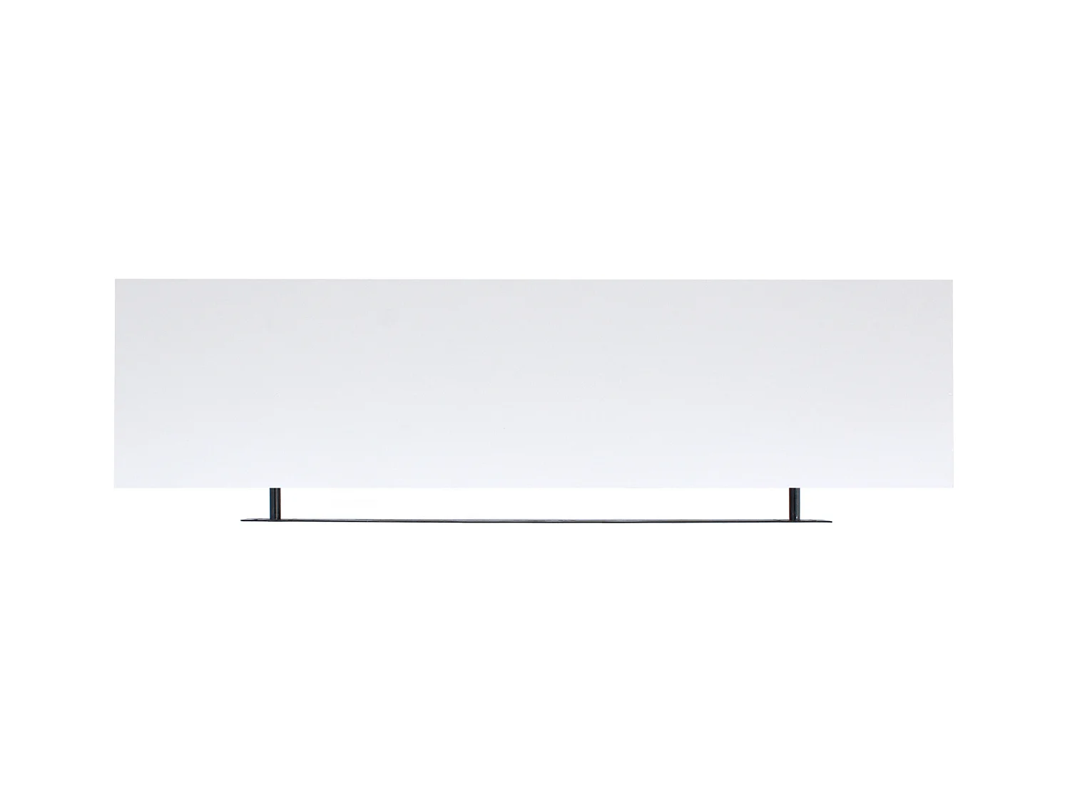 Set 2 Mensole Ripiani Bianchi Legno Mdf Moderno 3.8x100x25