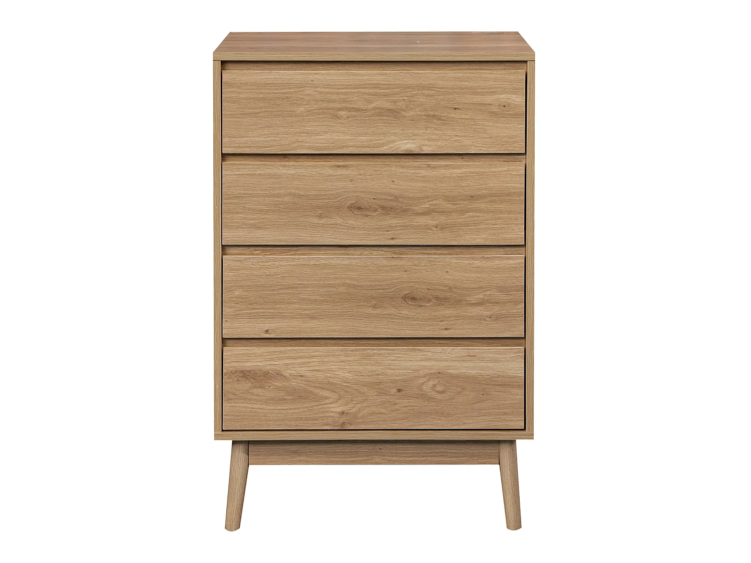 Commode 4 Tiroirs en bois Brun de style Nordique