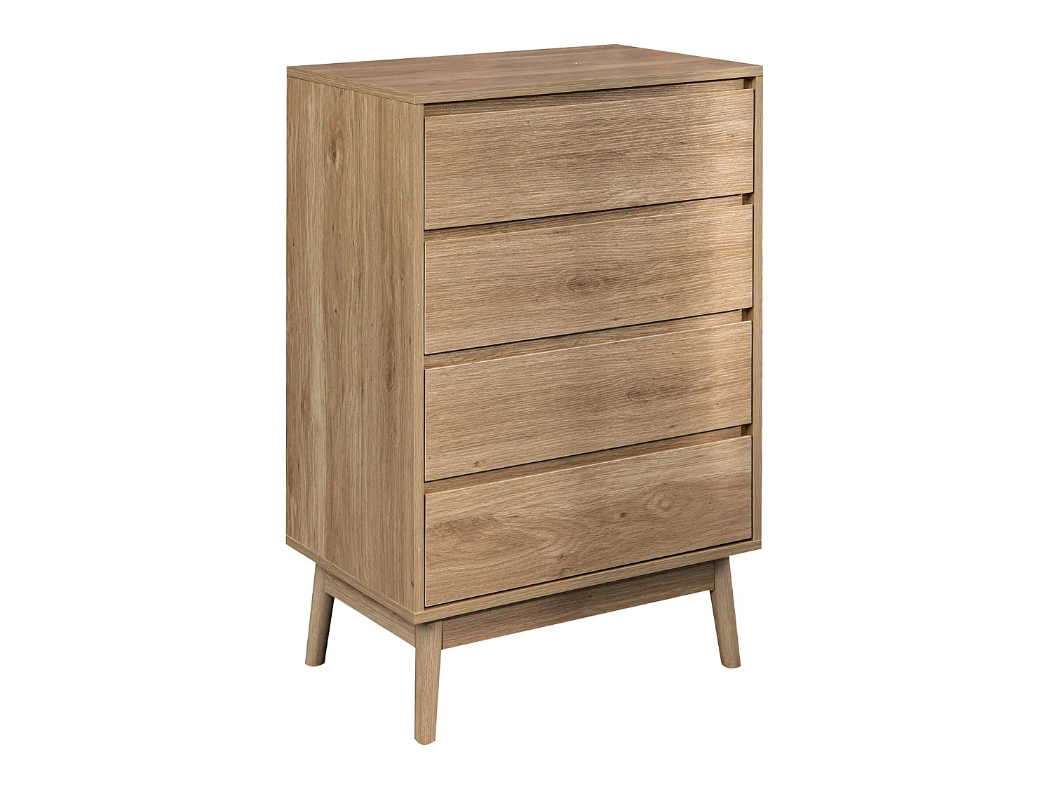 Commode 4 Tiroirs en bois Brun de style Nordique