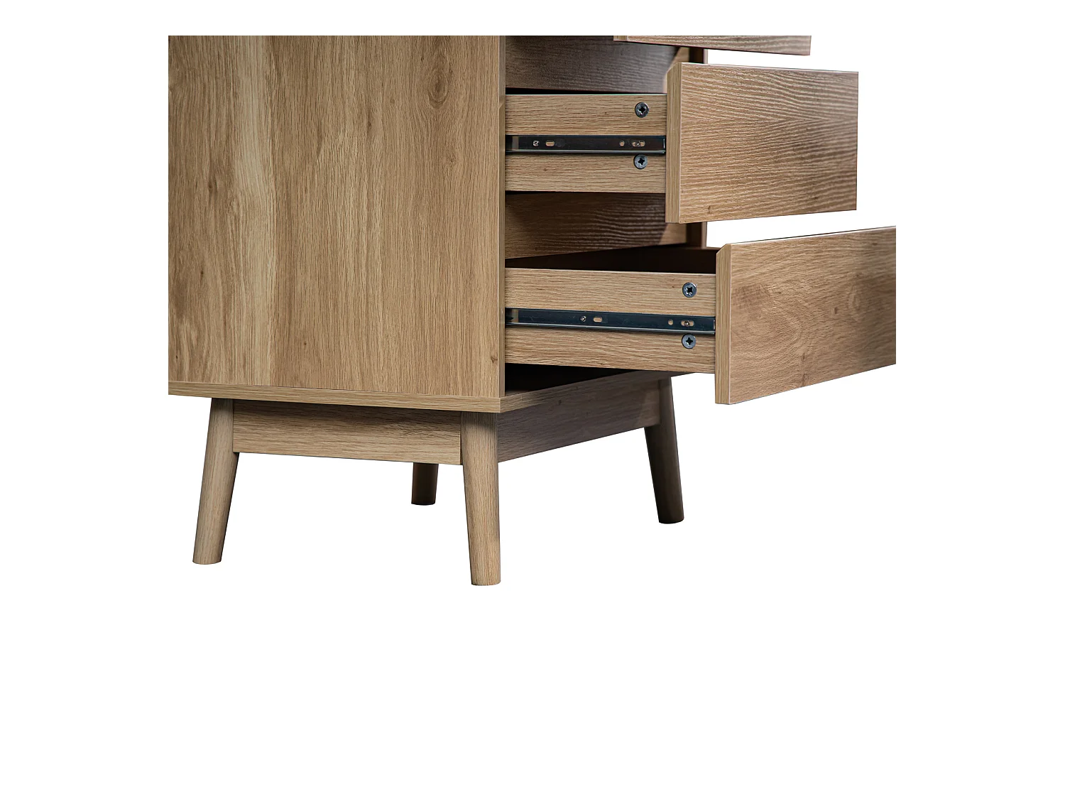 Commode 4 Tiroirs en bois Brun de style Nordique