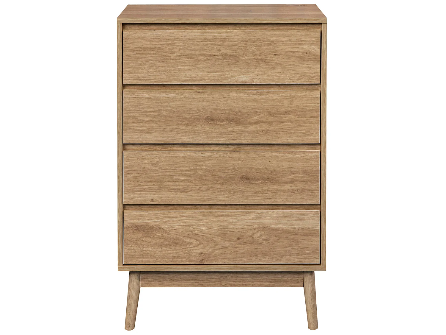 Commode 4 Tiroirs en bois Brun de style Nordique