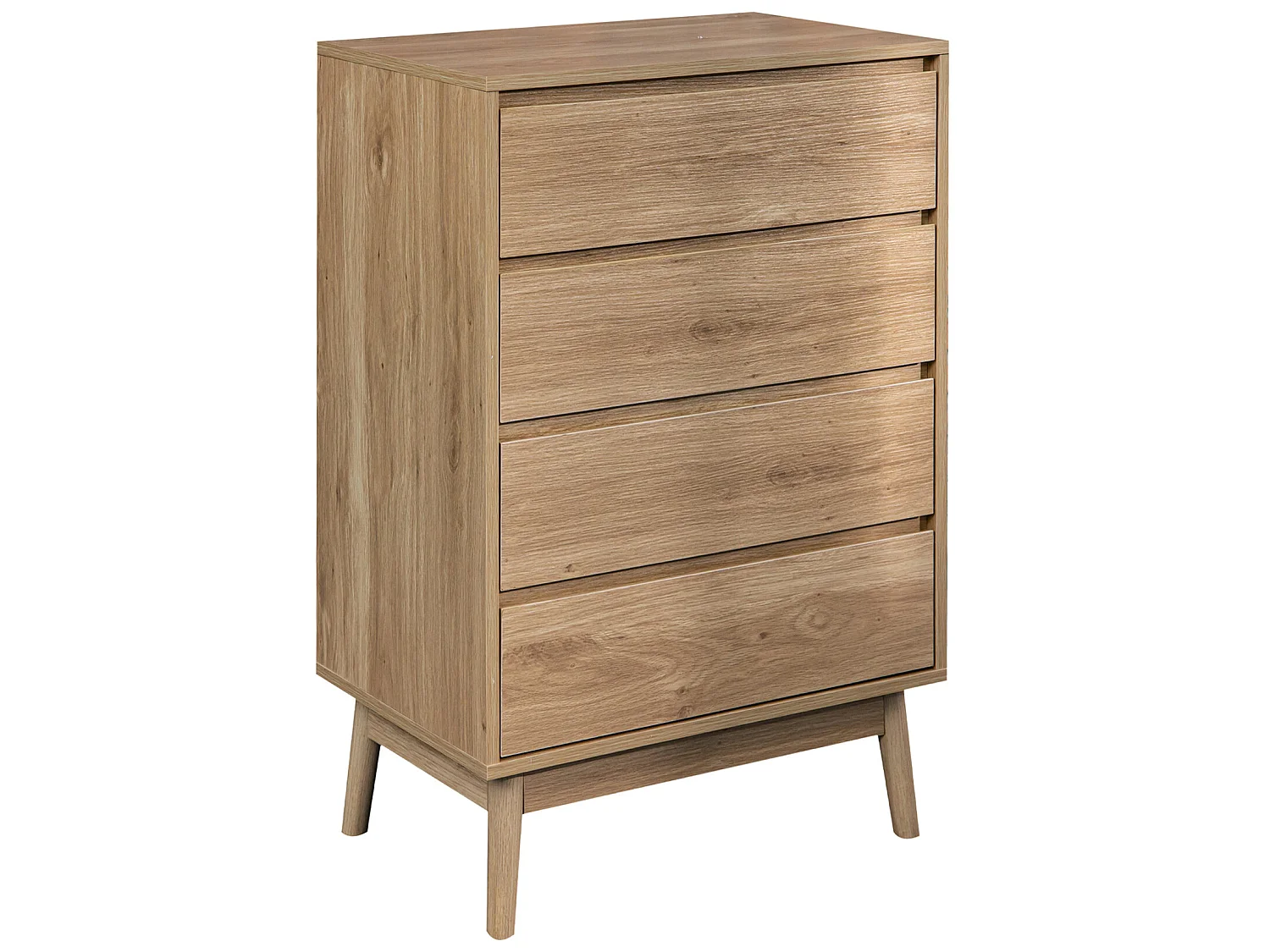 Commode 4 Tiroirs en bois Brun de style Nordique