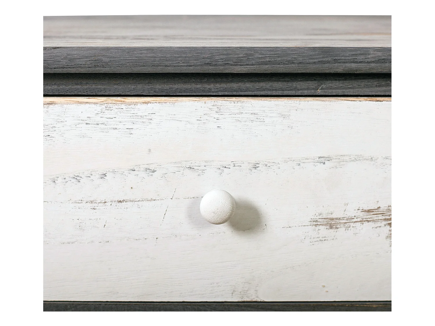 Cassettiera Armadietto 4 Cassetti Legno Grigio Beige 72x40x29