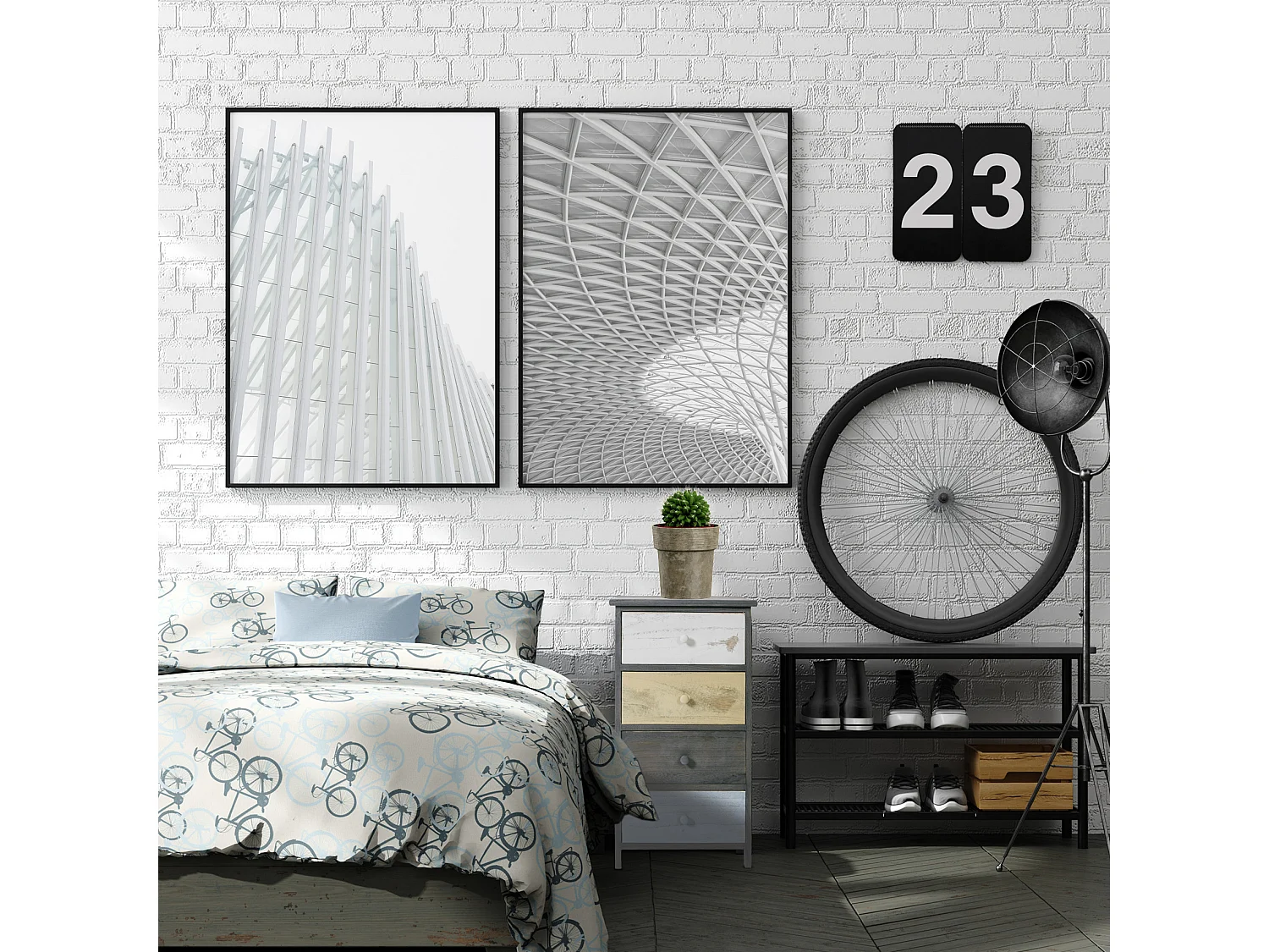 Chiffonier Commode 4 Tiroirs Gris Style 72x40x29