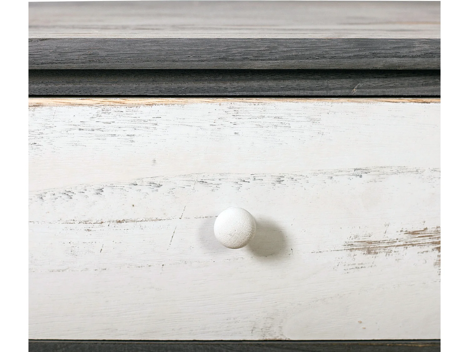 Chiffonier Commode 4 Tiroirs Gris Style 72x40x29