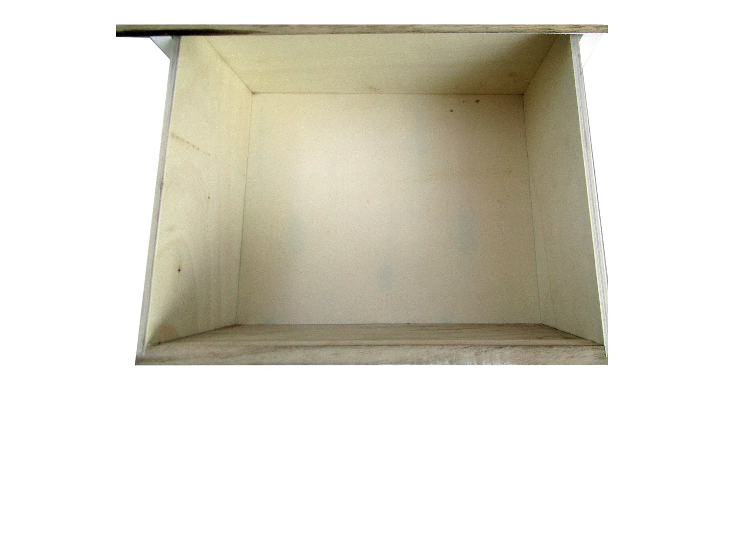 Cassettiera 5 Cassetti Moderna Legno Chiaro Bianco Blu 93x40x30