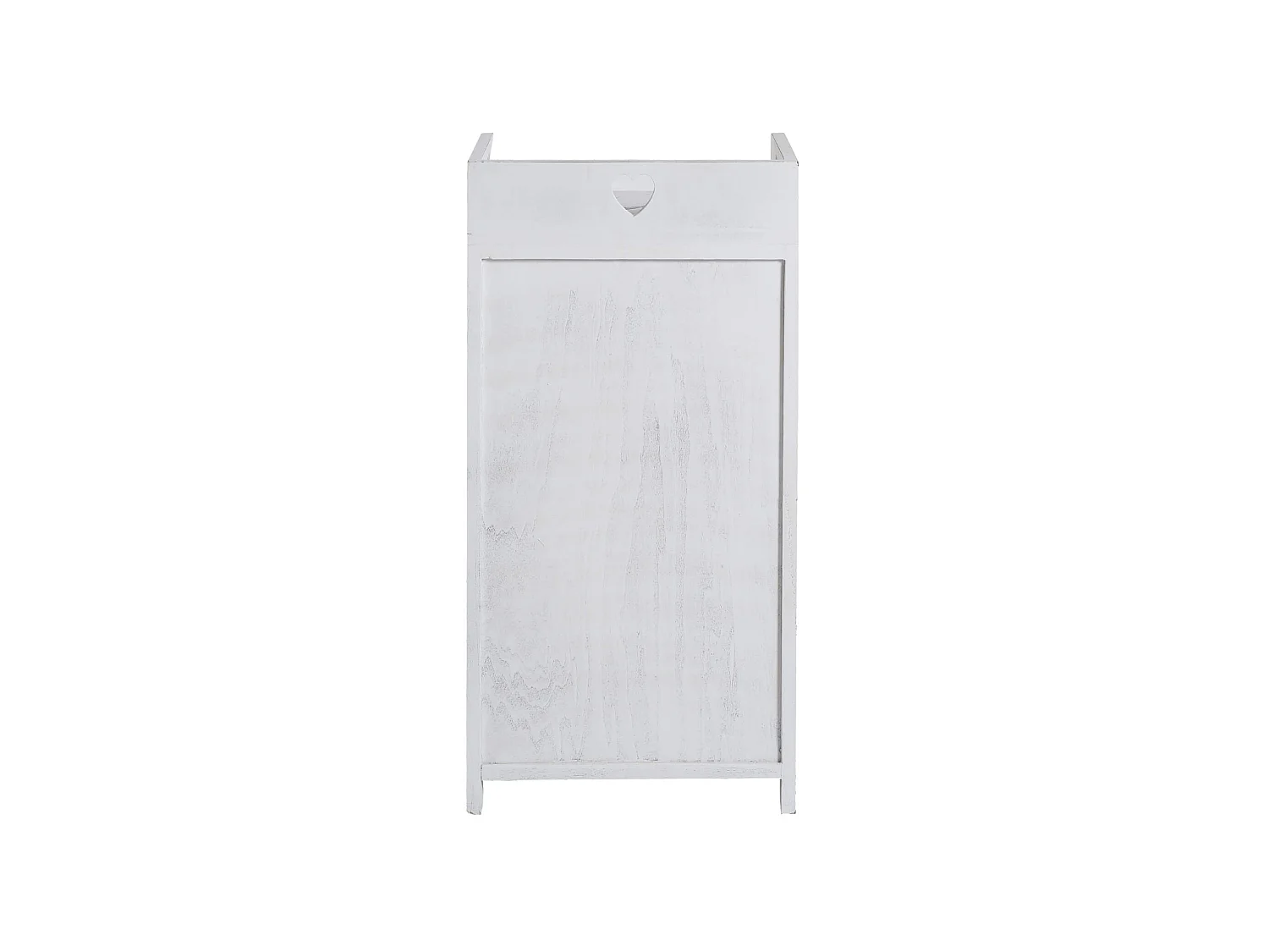 Cassettiera Comodino Bianco Shabby Cassetti Cuore 72x35x27