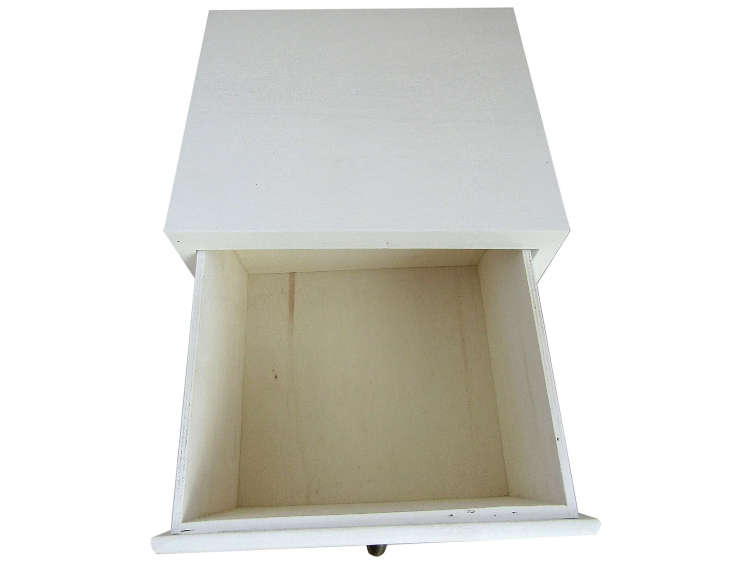 Cassettiera 4 Cassetti Bianco Legno Beige Grigio Montato 79x30x24