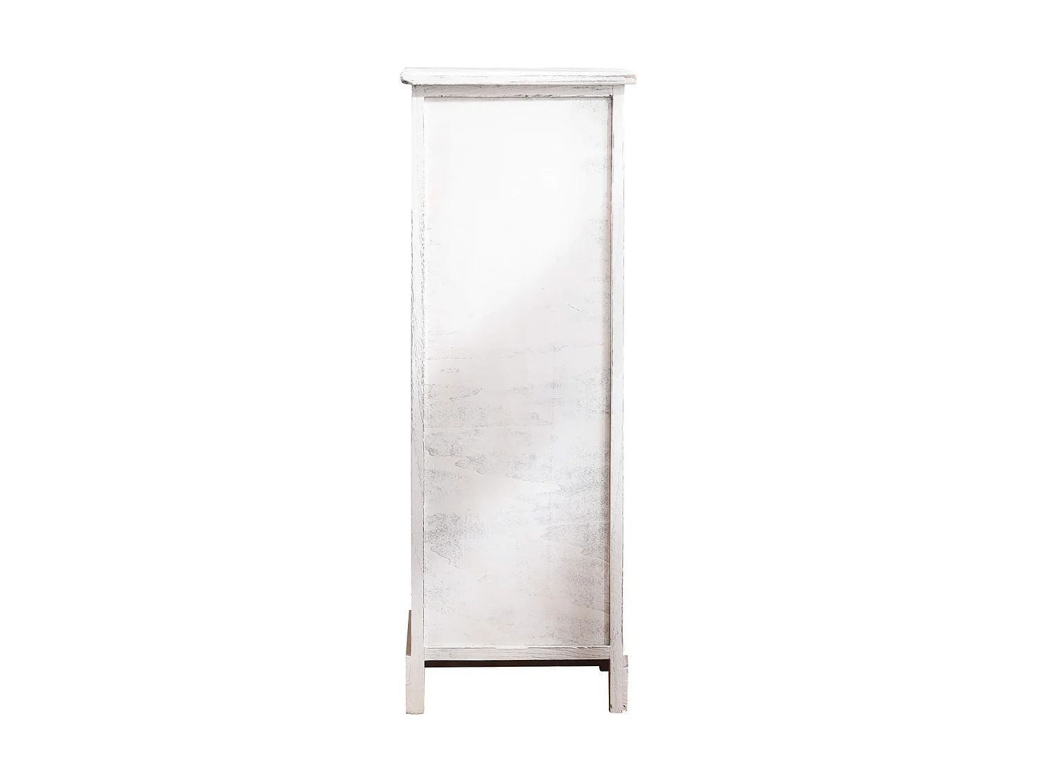 Meuble Chevet 4 Tiroir Bois Blanc Classique 80x29x25