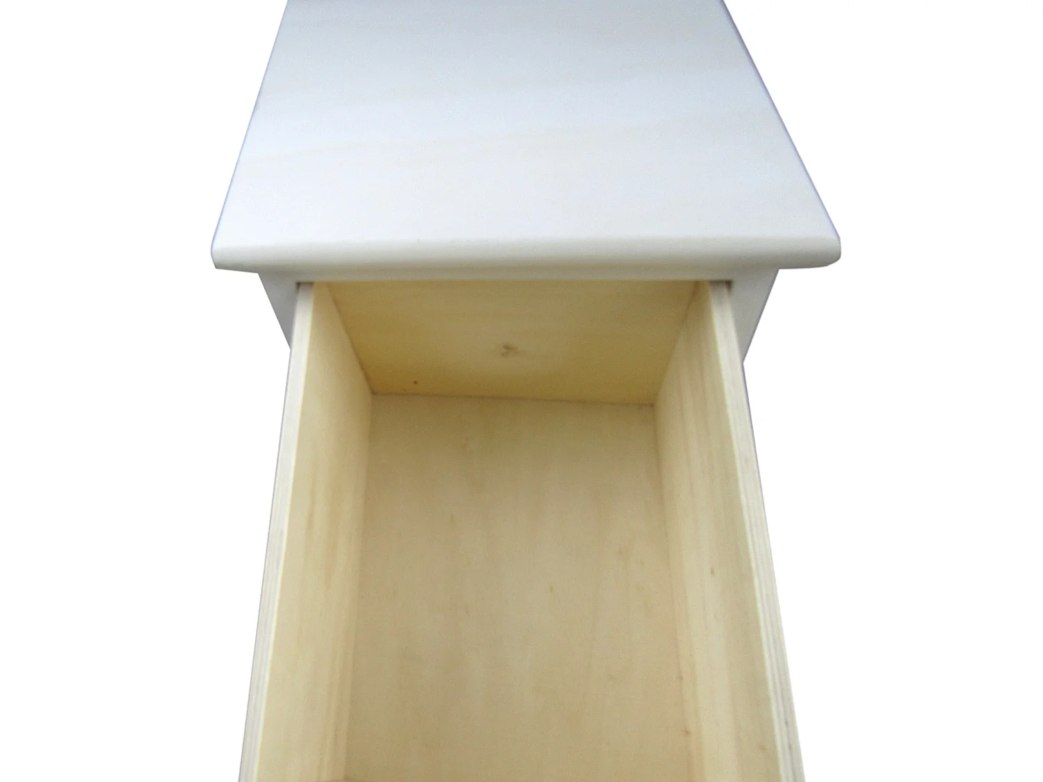 Cassettiera Settimino 5 Cassetti Legno Bianco Marrone 91x26x30