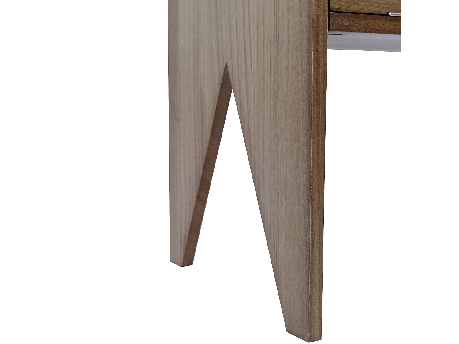 Chiffonnier Commode 2 Porte 2 Tiroirs Bois Moderne 130,5x70x31