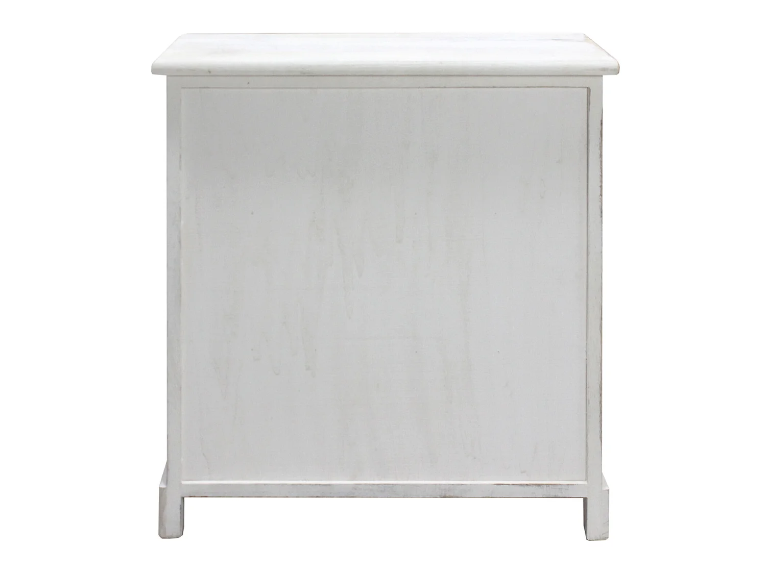 Cassettiera Comodino Legno 6 Cassetti Bianco Azzurro 59,5x55,5x25