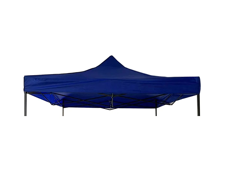 Copertura Tetto Gazebo Blu Poliestere Ombreggiante Antiuv 3x3