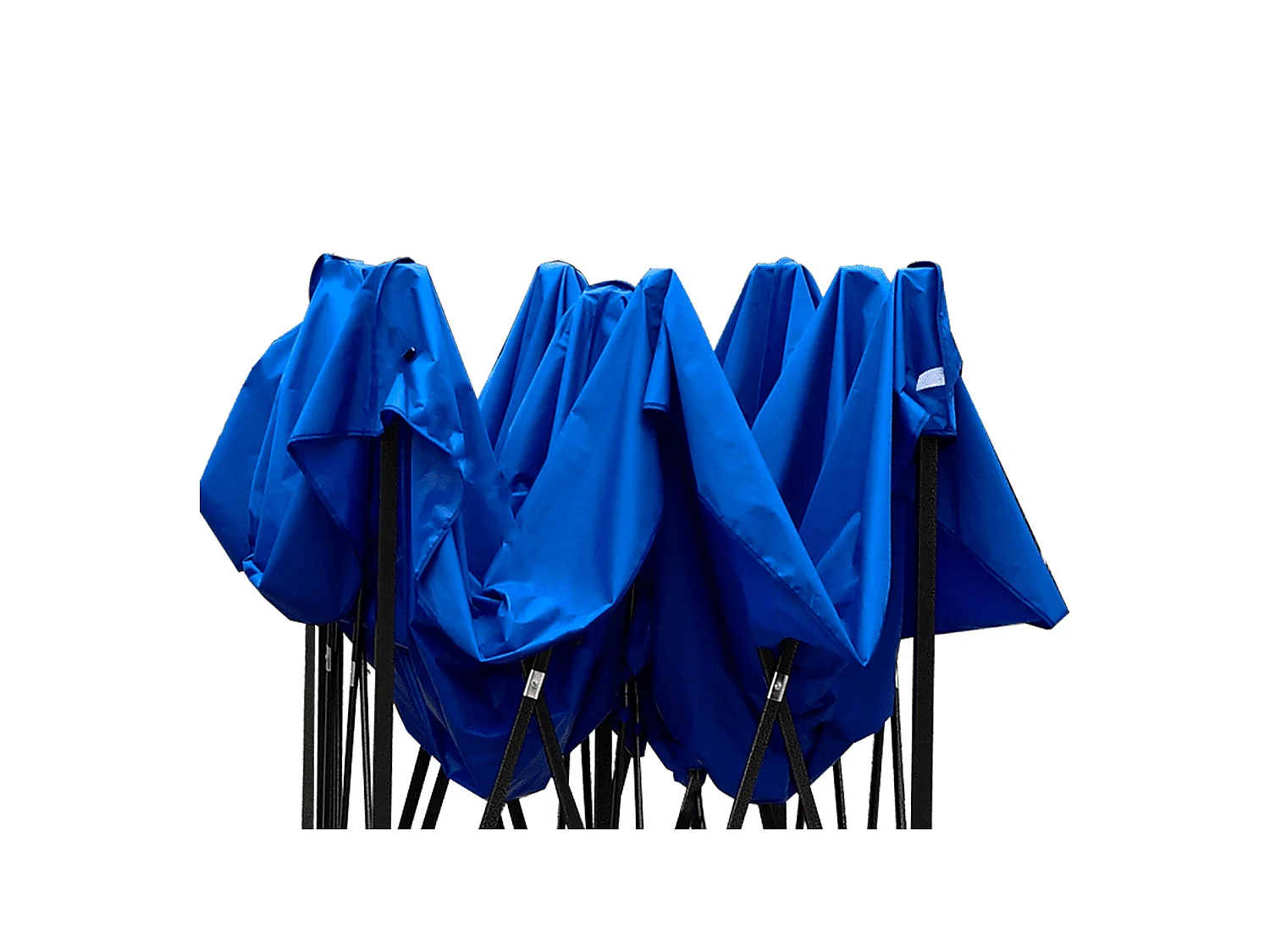 Copertura Tetto Gazebo Blu Poliestere Ombreggiante Antiuv 3x3