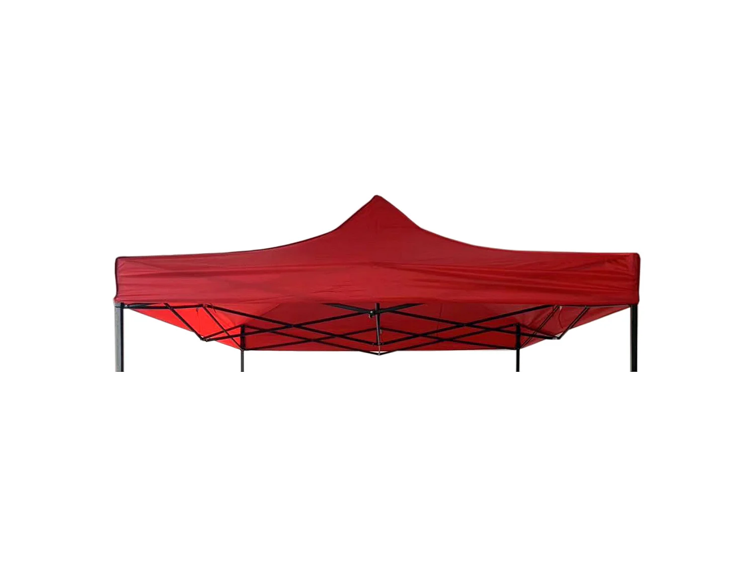 Telo Ricambio Gazebo Tendone Rosso Poliestere Resistente 3x3