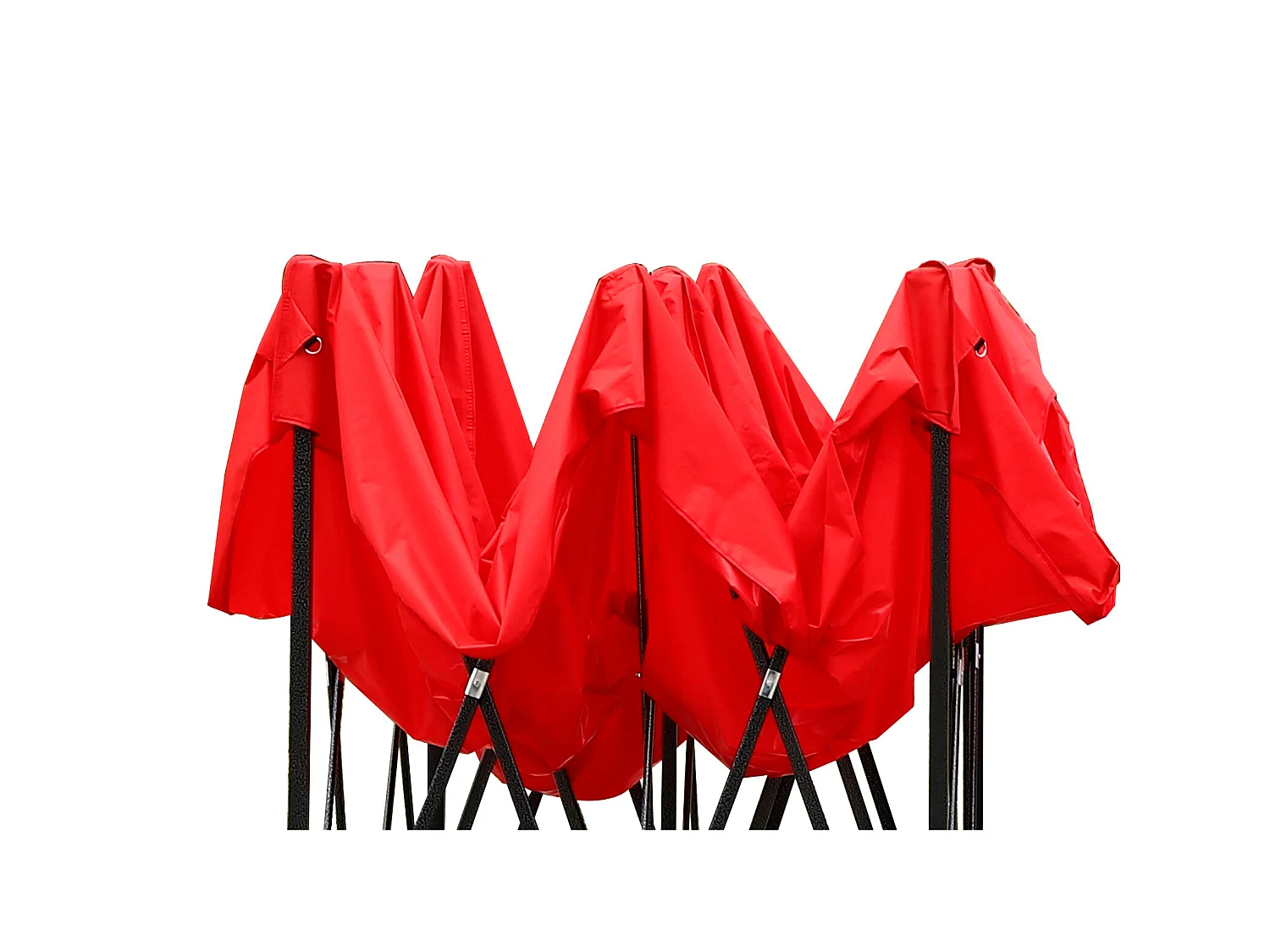 Telo Ricambio Gazebo Tendone Rosso Poliestere Resistente 3x3