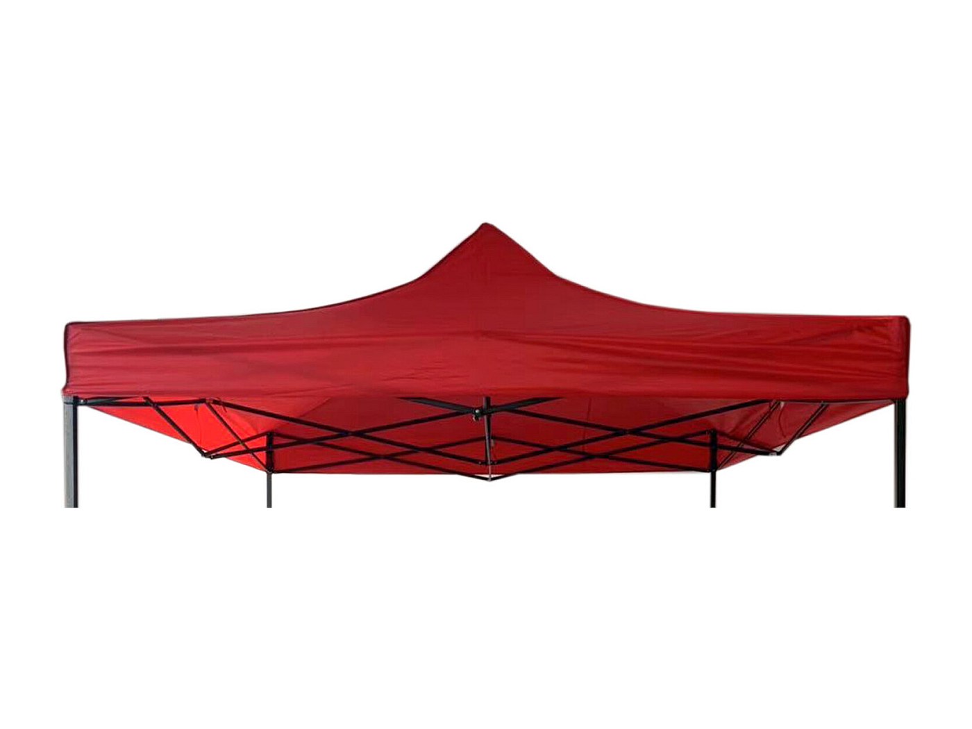 Telo di ricambio copertura tetto per gazebo HWC-C42 poliestere 300x370cm marrone