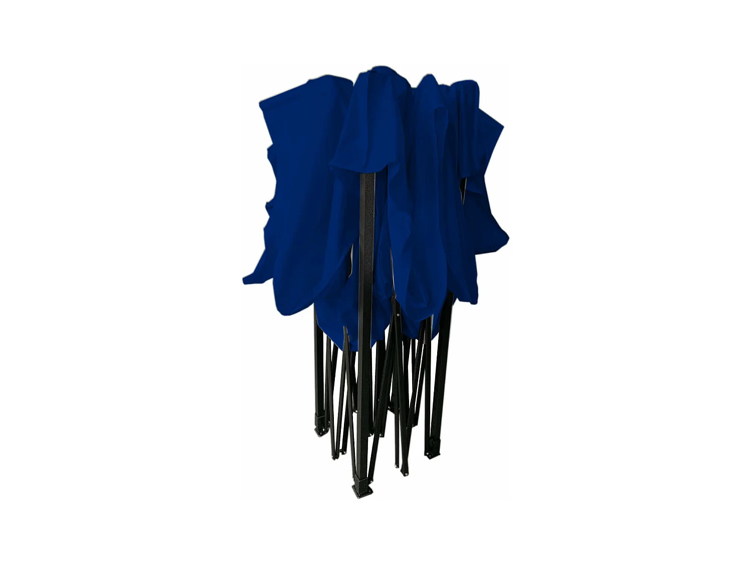 Gazebo Encerado Azul 4 Pesos Poliéster Metálico 3x3