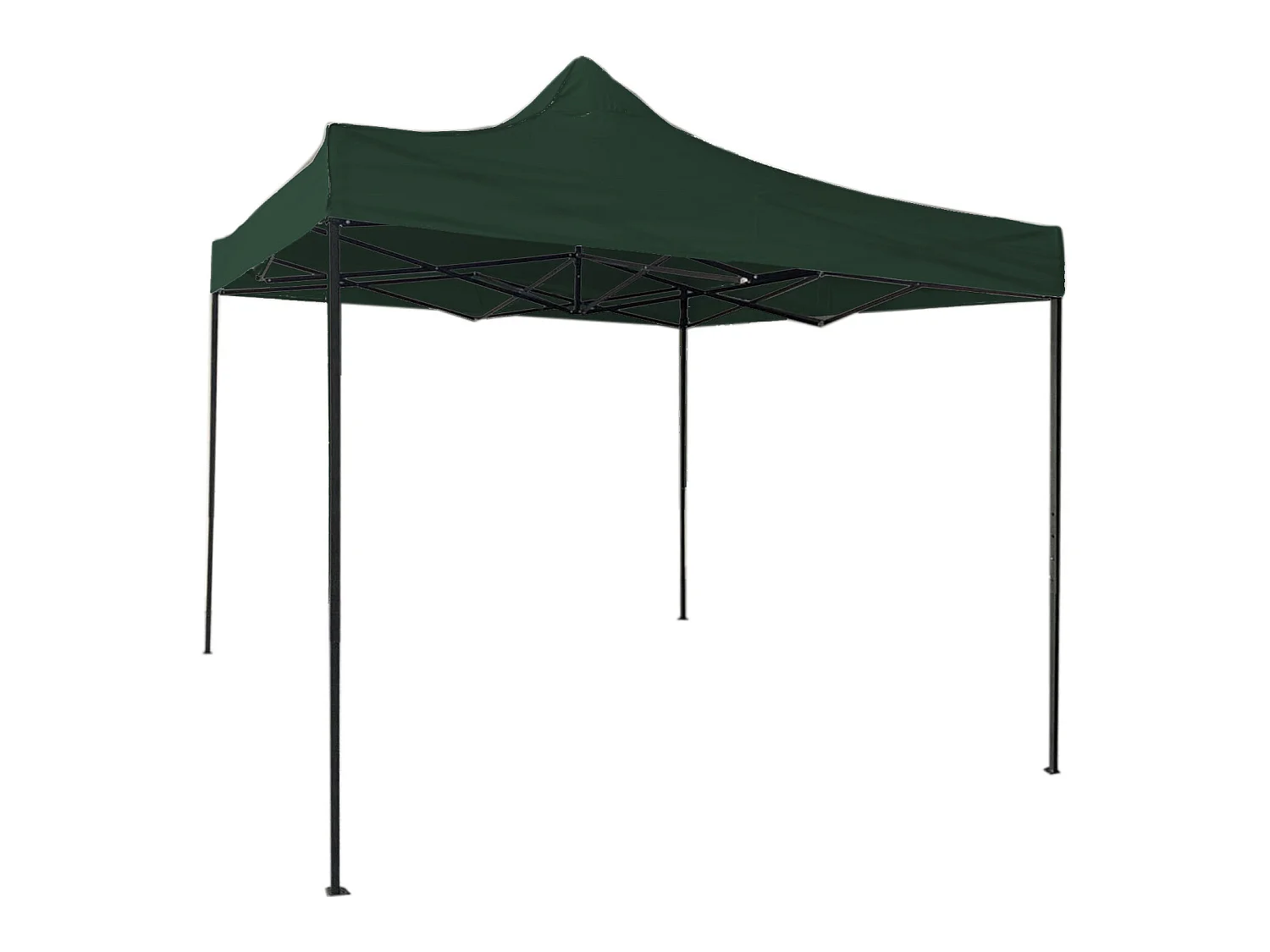 Gazebo Tela Dobrável Verde 4 Pesos Poliéster Metálico 3x3