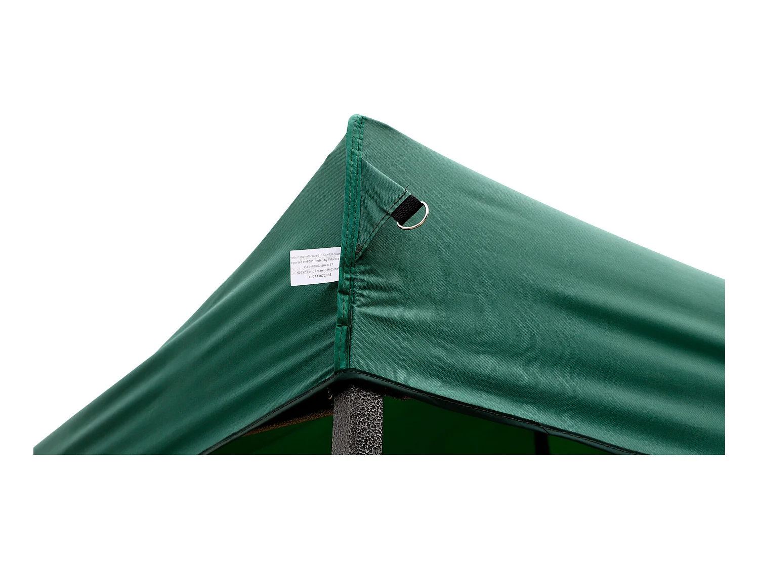 Gazebo Tela Dobrável Verde 4 Pesos Poliéster Metálico 3x3