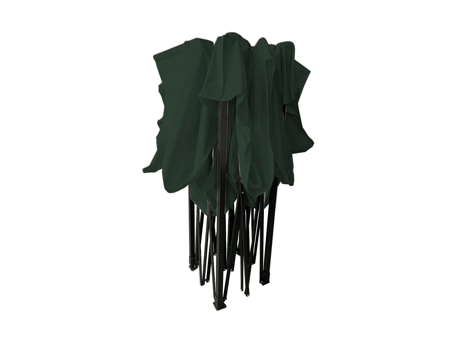 Gazebo Tela Dobrável Verde 4 Pesos Poliéster Metálico 3x3