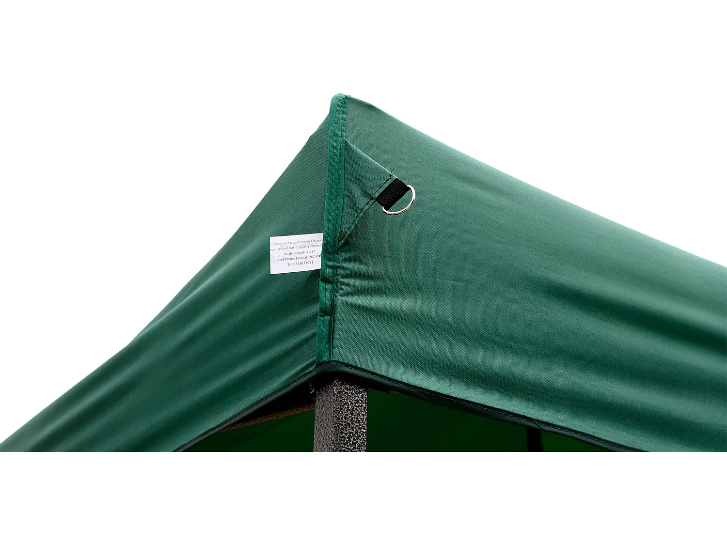 Gazebo Tela Dobrável Verde 4 Pesos Poliéster Metálico 3x3