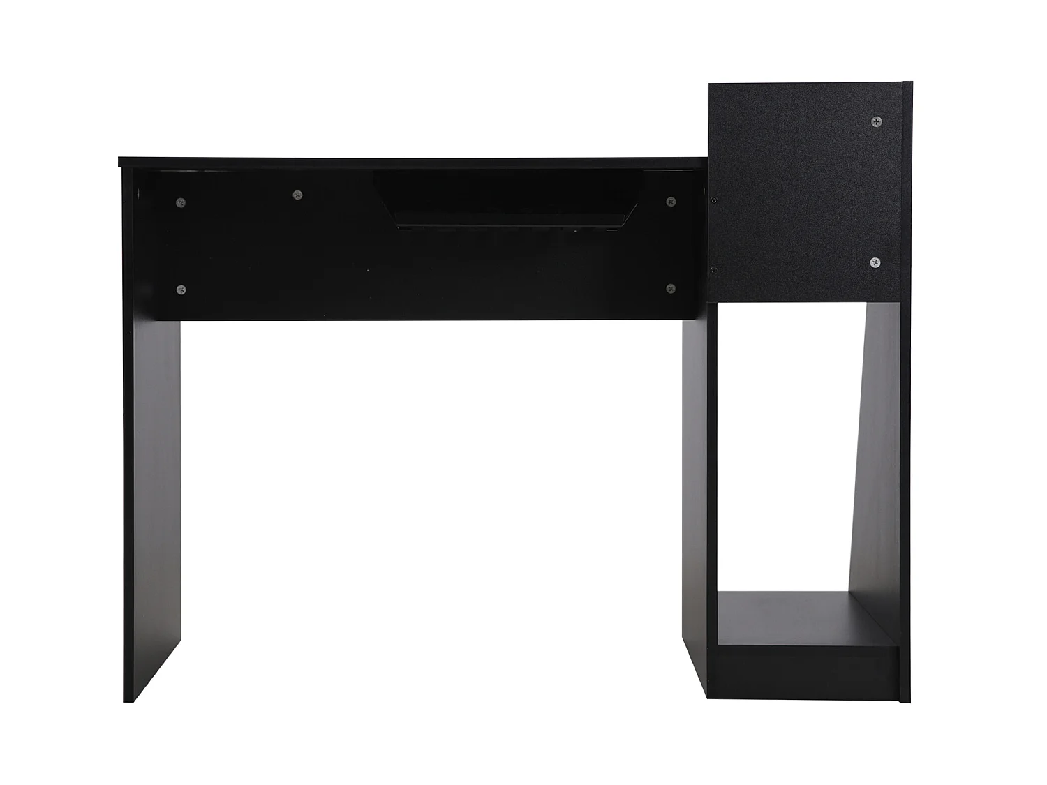 Table gaming pour PC noire rouge en bois moderne avec accessoires