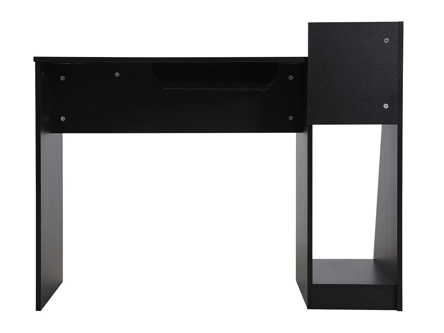 Table gaming pour PC noire rouge en bois moderne avec accessoires