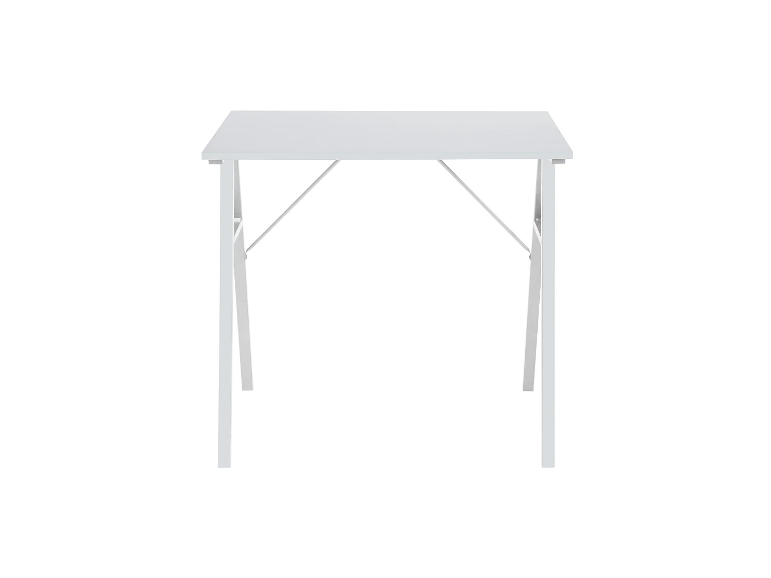 Table d'ordinateur pour PC en bois acier blanc de style moderne