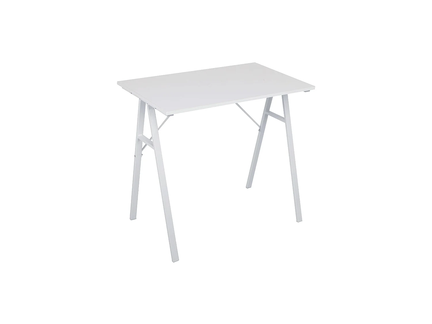 Table d'ordinateur pour PC en bois acier blanc de style moderne