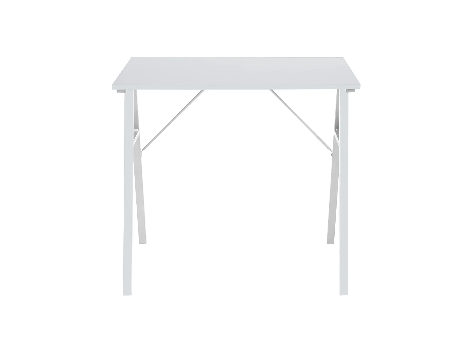 Table d'ordinateur pour PC en bois acier blanc de style moderne