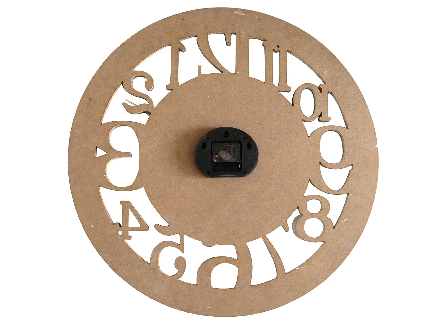 Orologio A Parete Legno Azzurro Bianco Rustico Rotondo 50x50x4,5