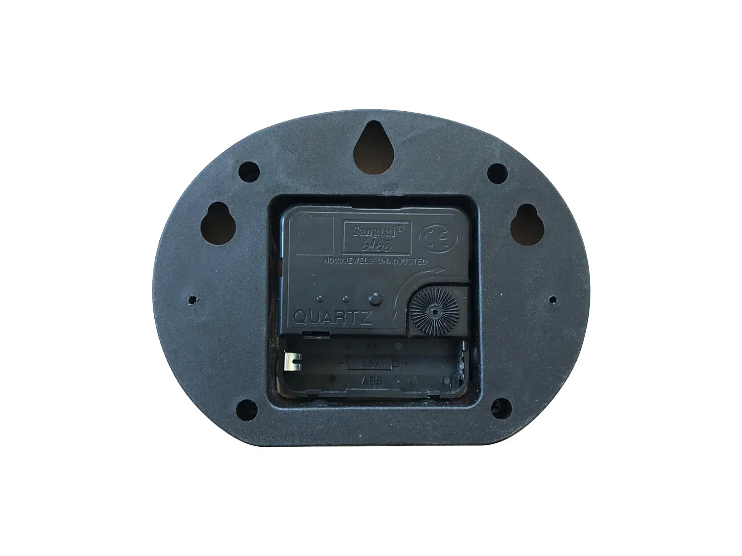 Relógio Suspenso Mdf Preto Grandes Números 55x50x4,5