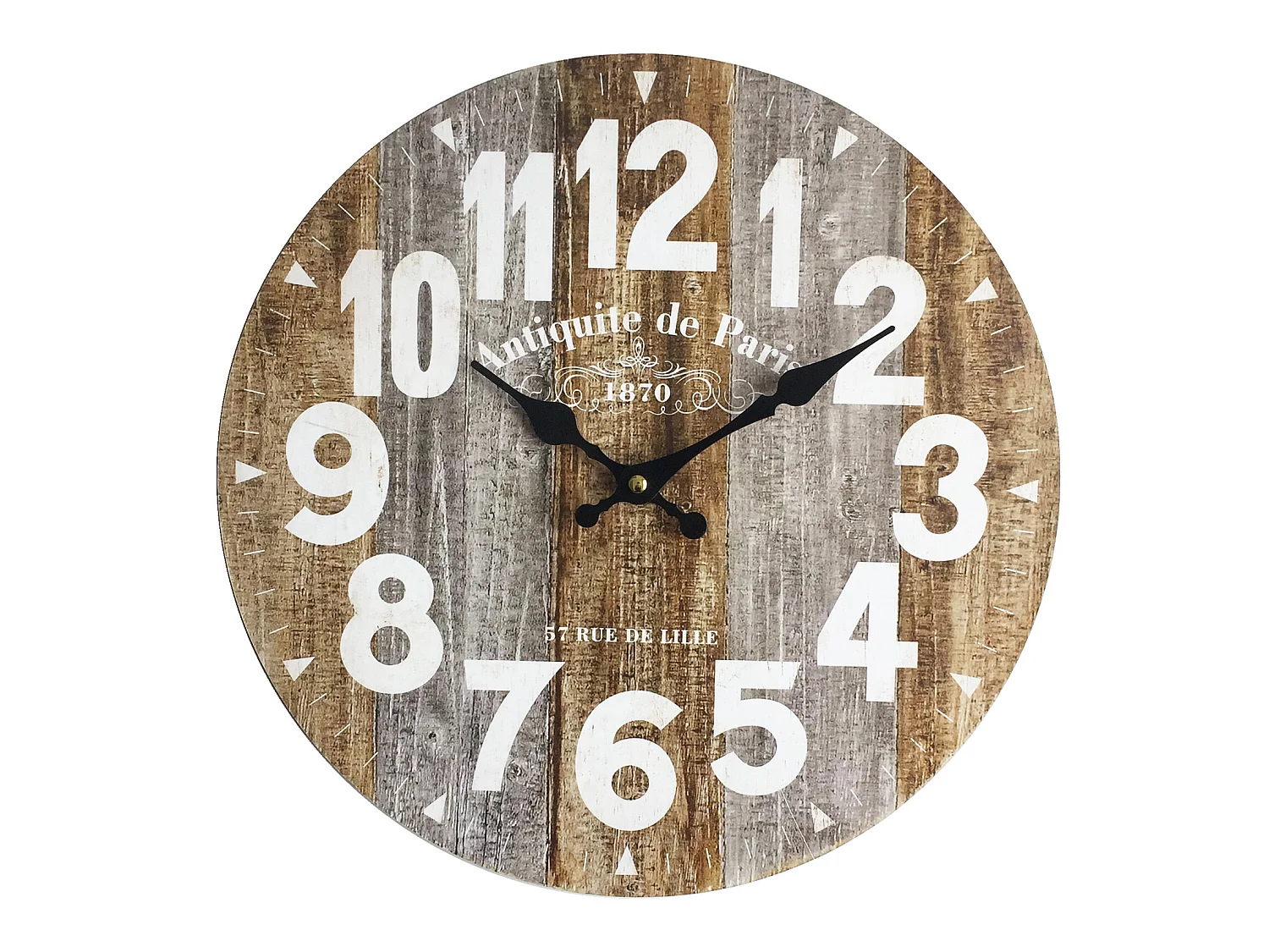 Orologio A Parete Orologi Vintage Rustico Legno 34x34x4