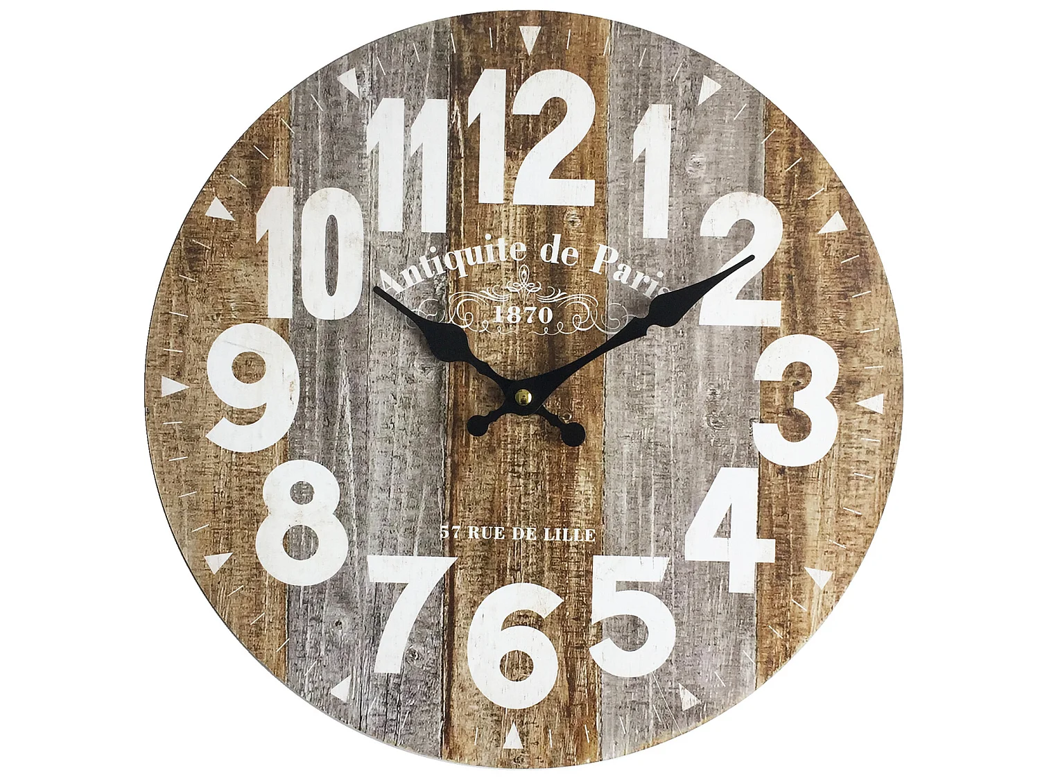 Horloge Murale Horloge Décorative Vintage Rustique 34x34x4