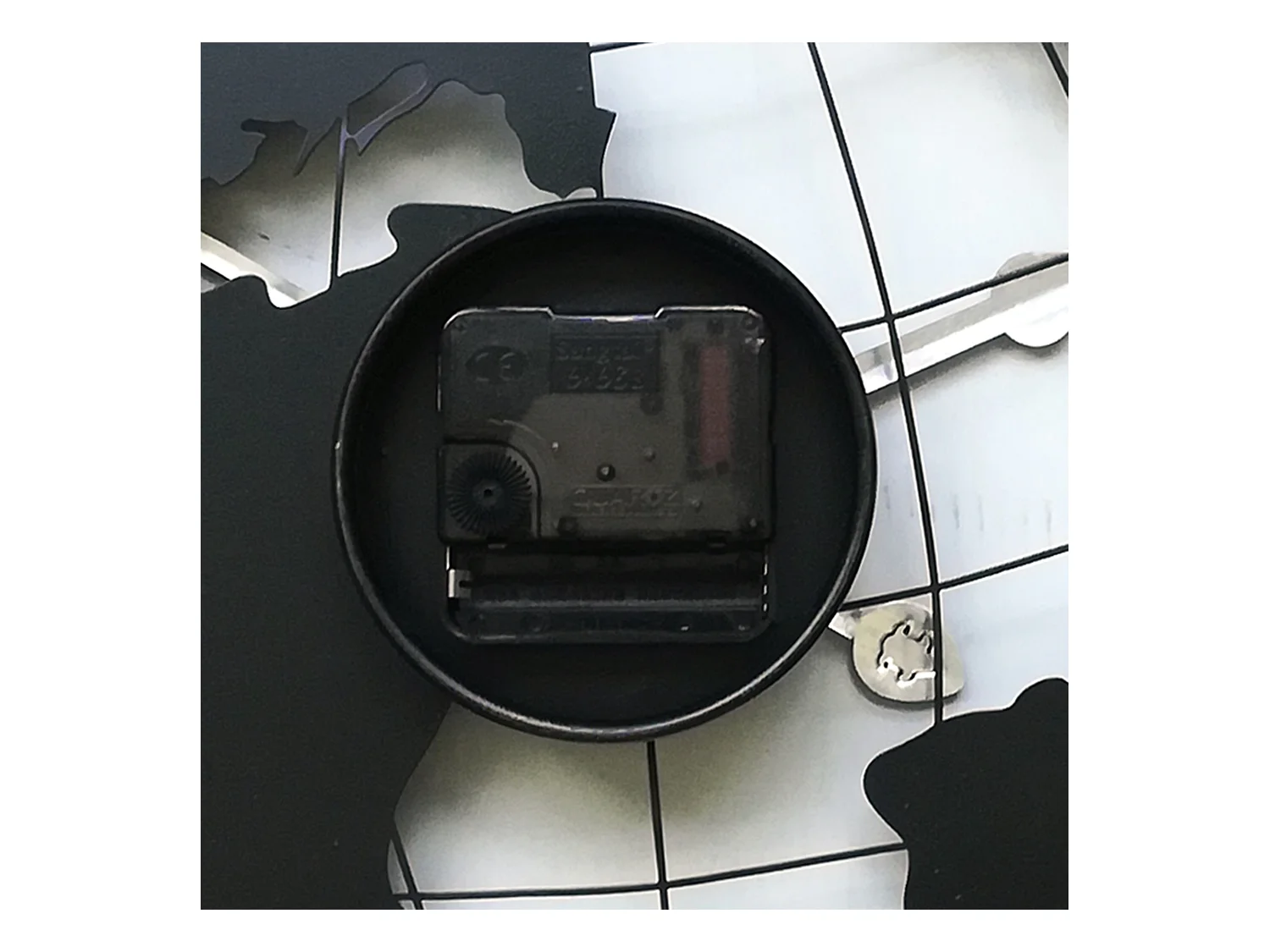 Orologio A Muro Tondo Retro Marrone Nero Mdf Analogico 50x50x4,5