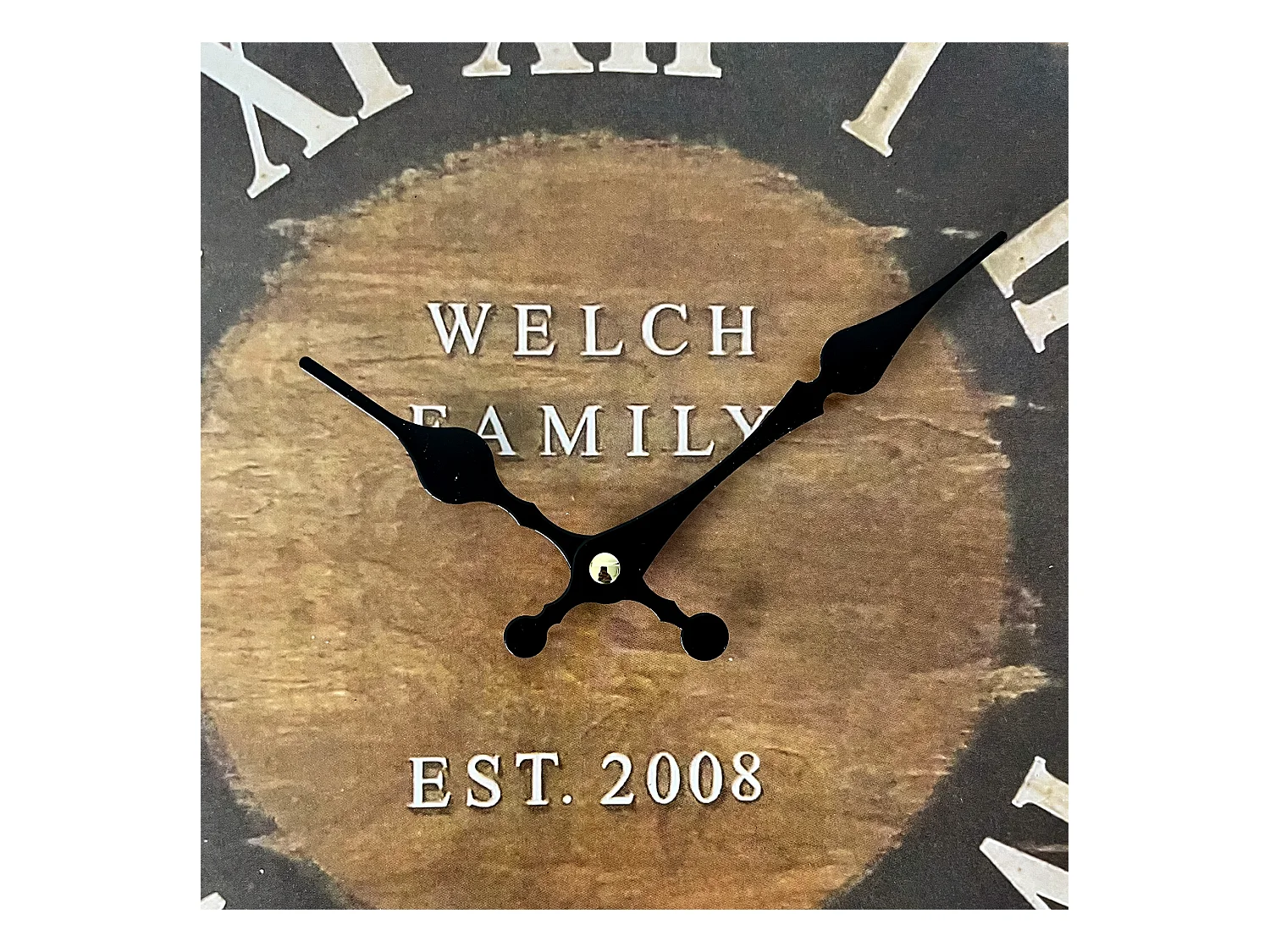 Horloge De Salon Horloge Murale Bois Industrielle 33,8x33,8x4