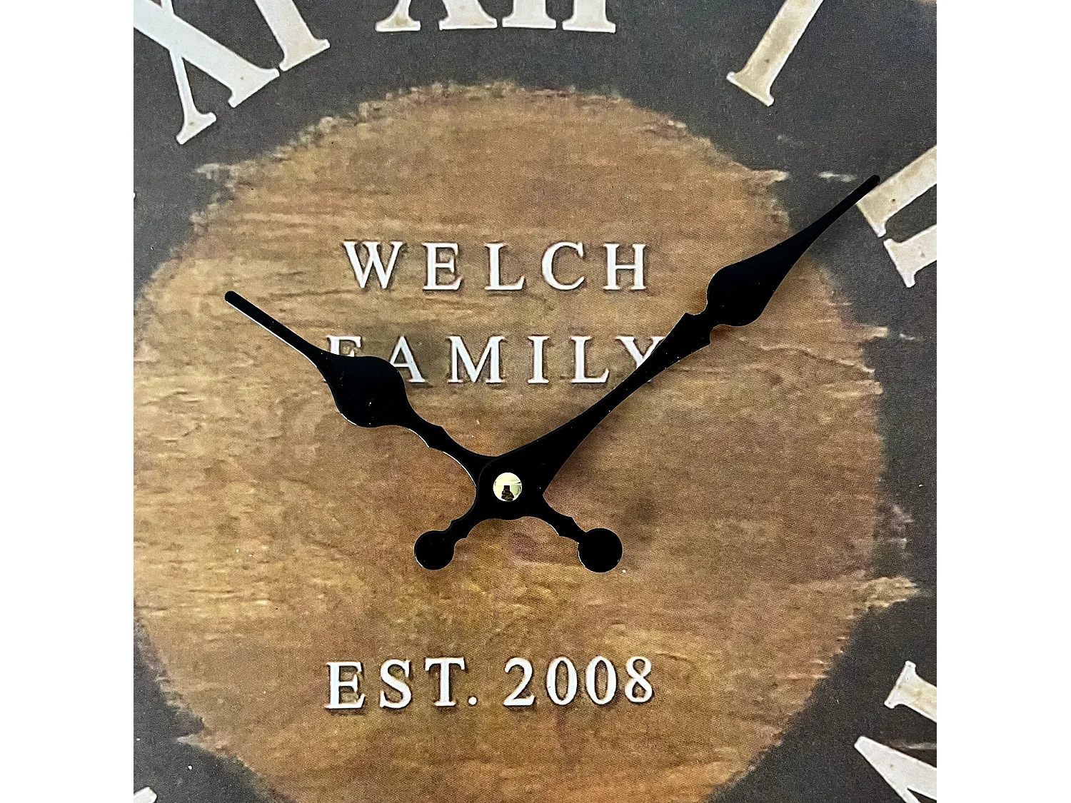 Horloge De Salon Horloge Murale Bois Industrielle 33,8x33,8x4