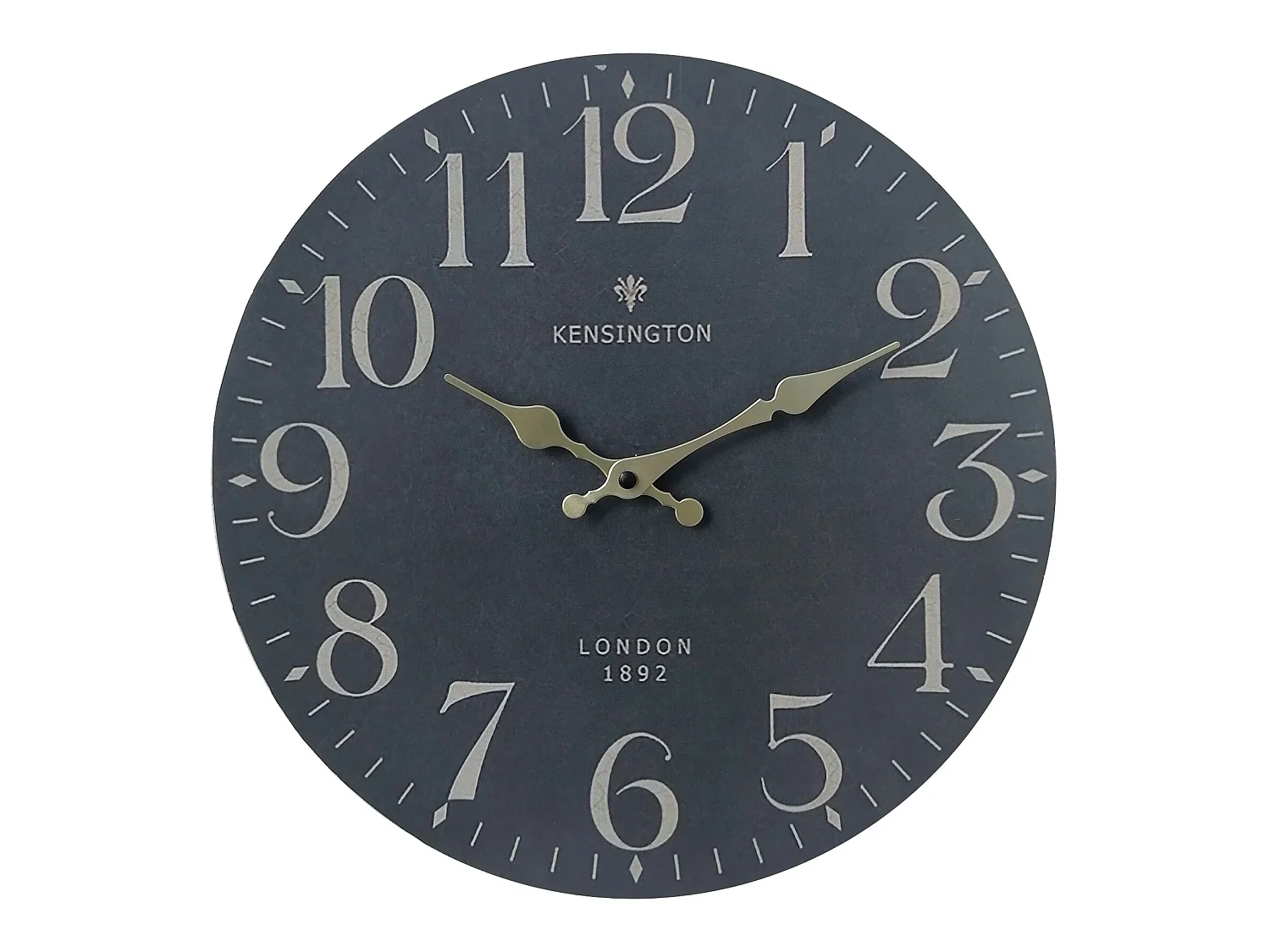 Horloge Suspendue Vintage Noir Jaune Mdf Style Classique Idée Cadeau