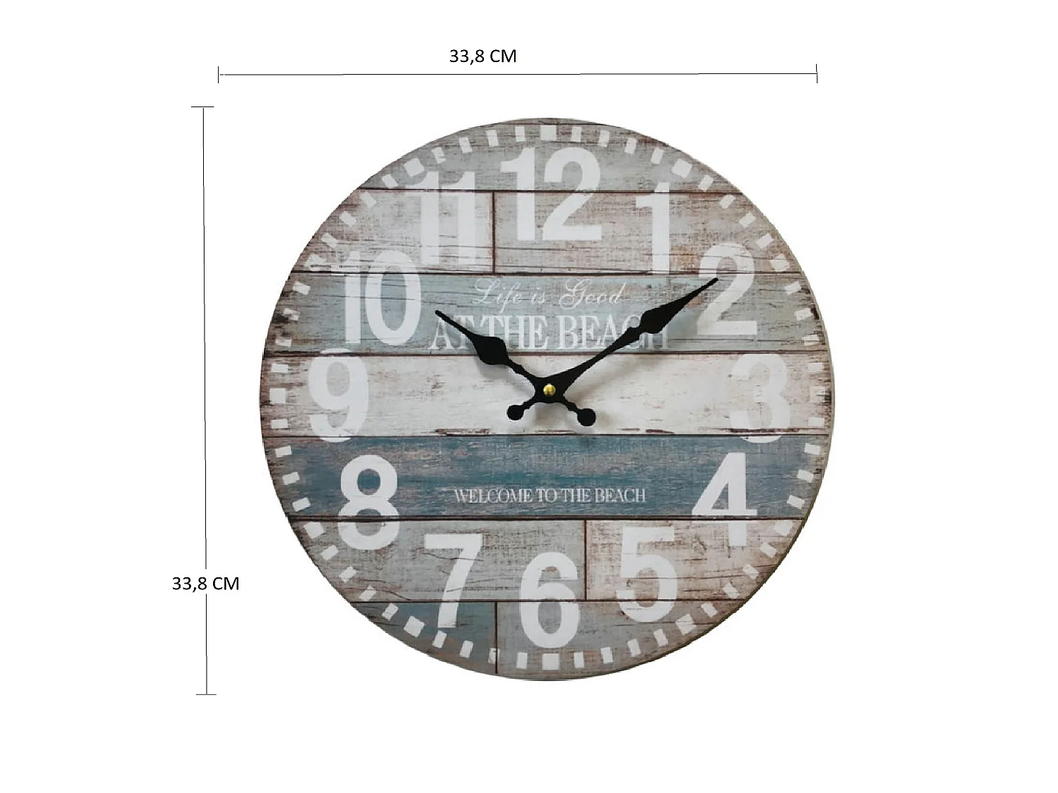 Orologio Da Decorazione Orologi Vintage Shabby 33,8x33,8x4