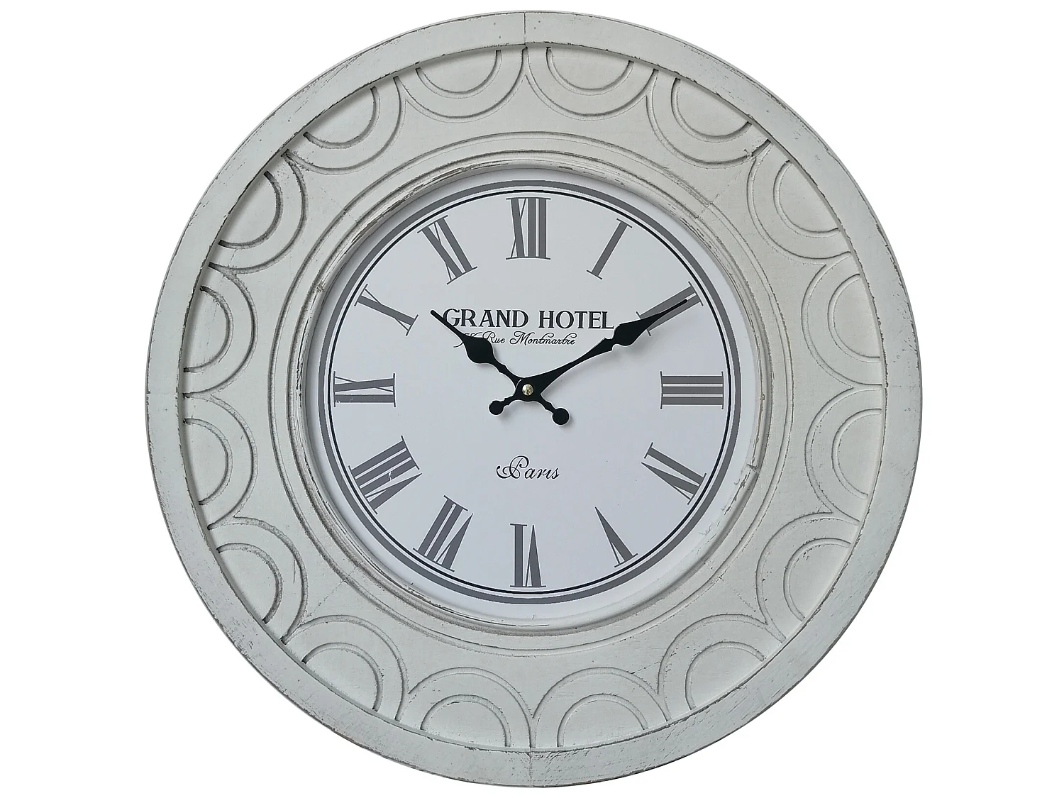 Grande Horloge Murale Horloges Shabby Mdf Blanc pour Cuisine Salon