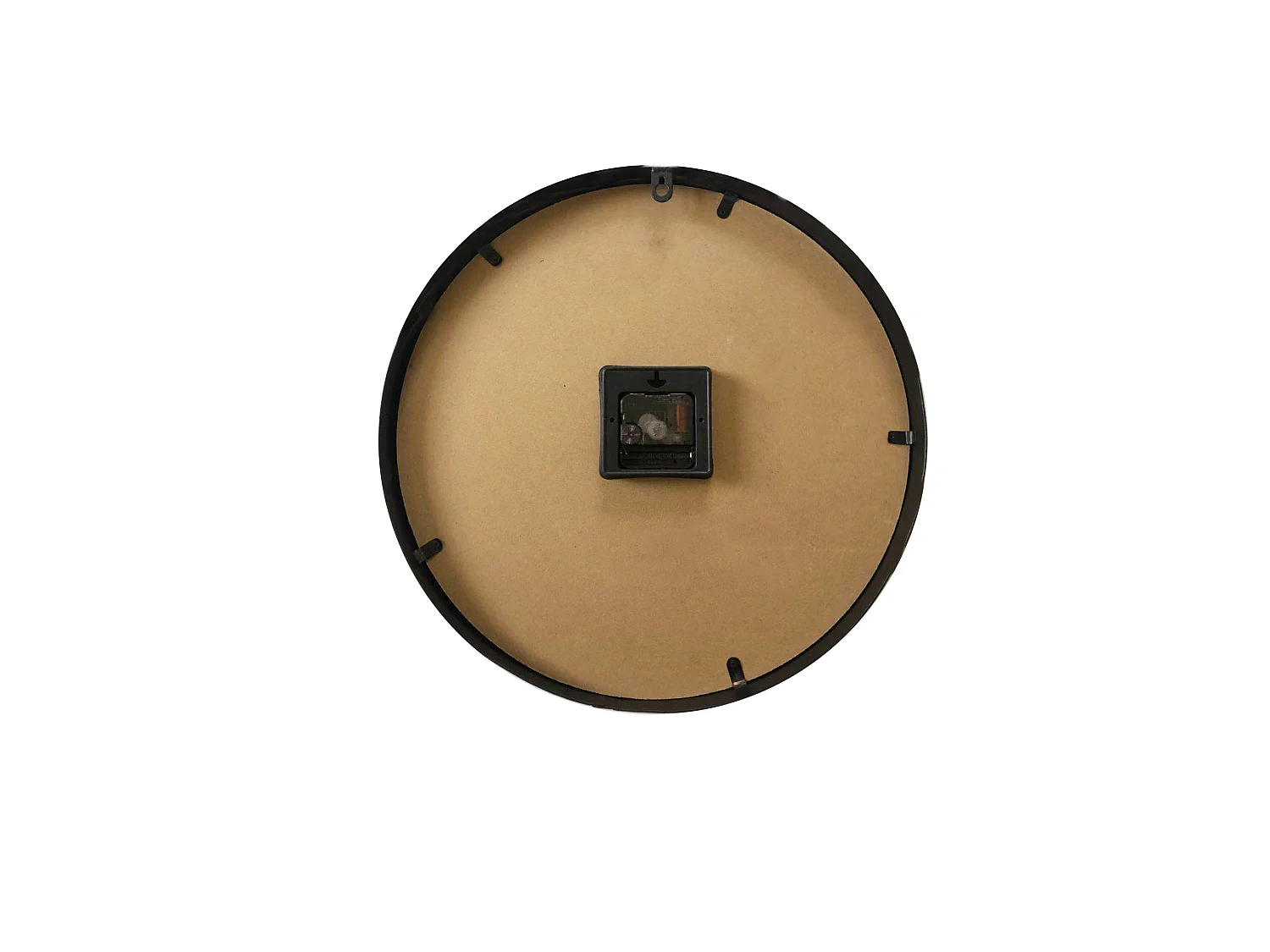 Orologio Arredo Orologi Mdf Marrone Nero Soggiorno 40x40x4,5