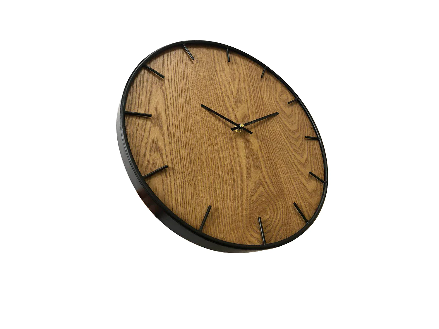 Rebecca Movili Mdf Relógio de sala de estar castanho-preto 40x40x4,5