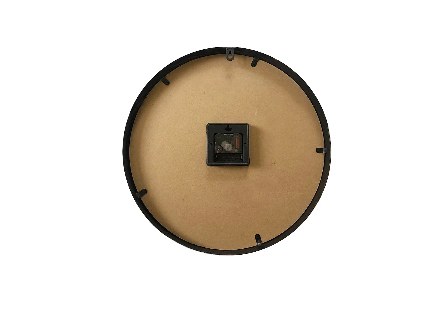 Rebecca Movili Mdf Relógio de sala de estar castanho-preto 40x40x4,5