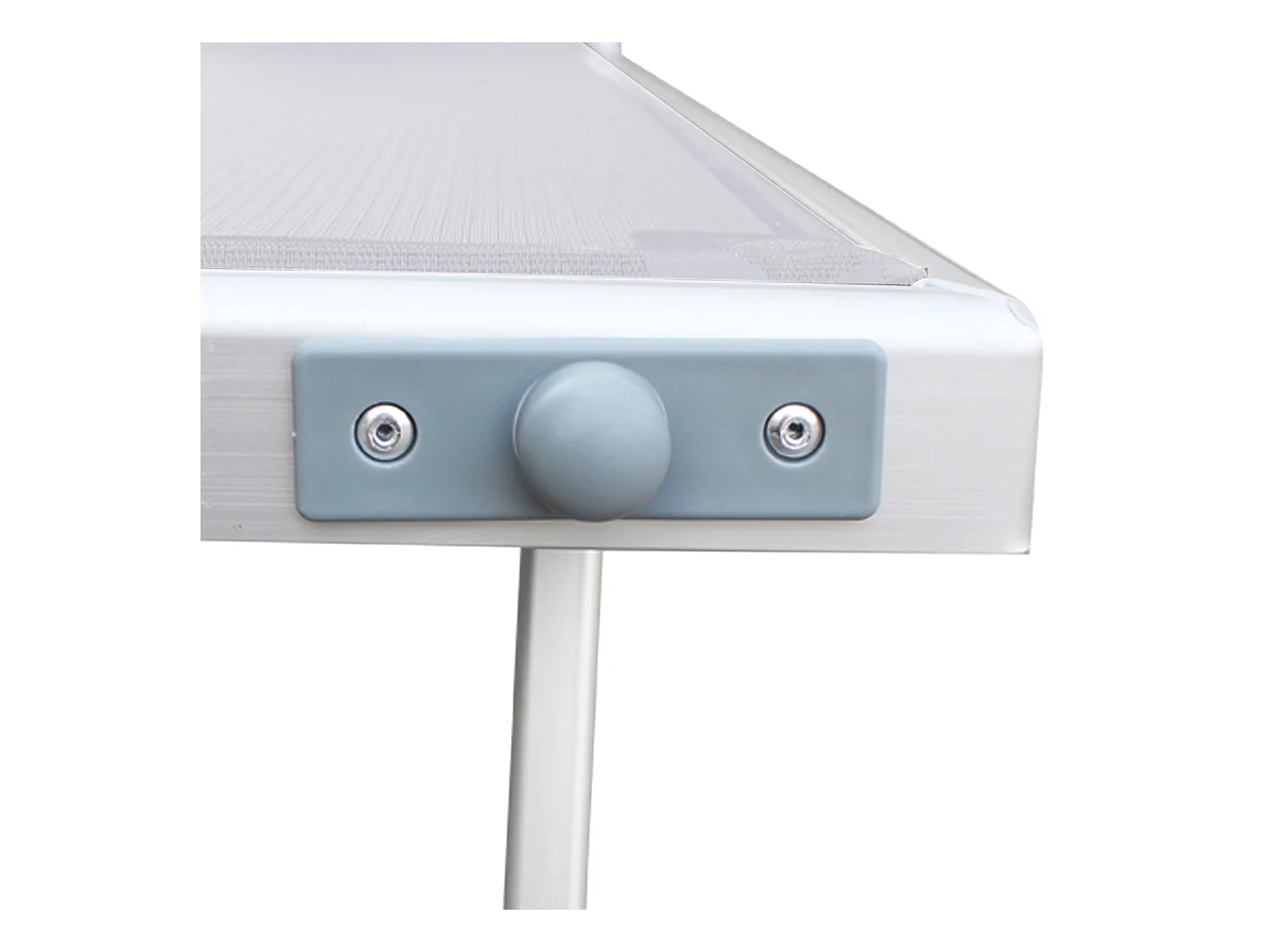 Tumbona de playa Aluminio Textilene blanco 38x186x61