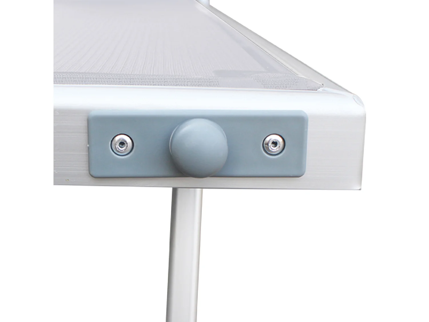 Tumbona de playa Aluminio Textilene blanco 38x186x61