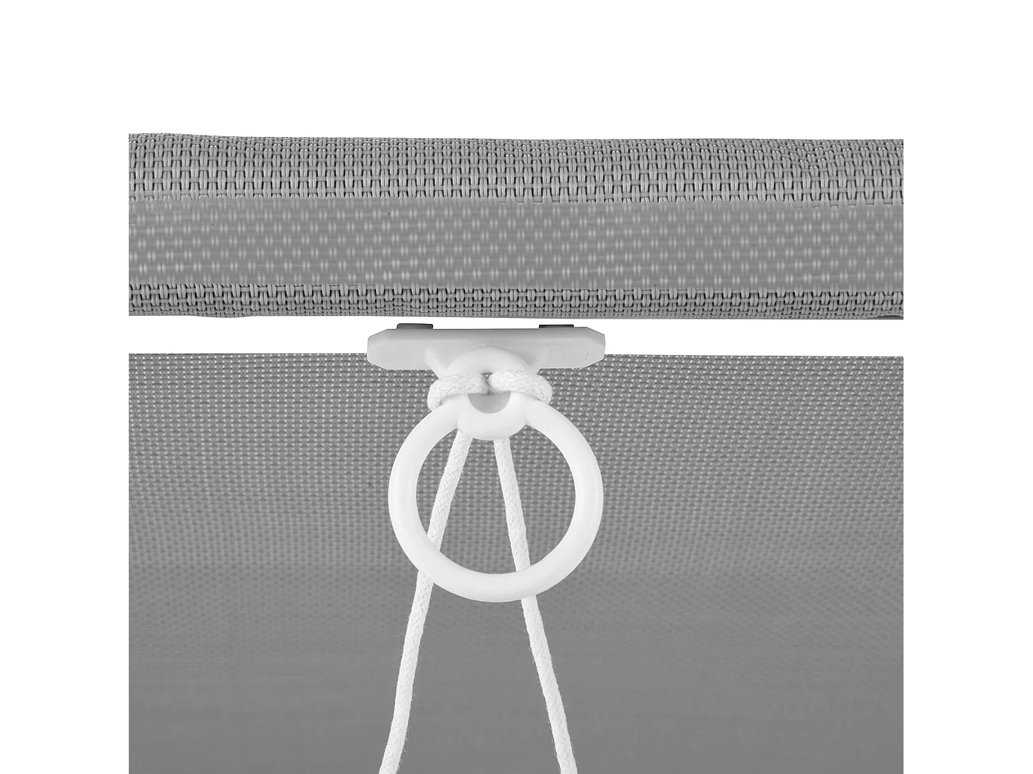 Bain de Soleil en Aluminium Gris Auvent Réglable pour Jardin et Plage