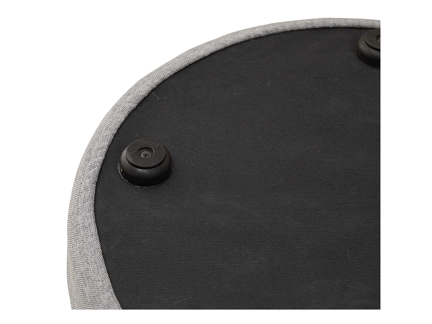 Pouf Repose-pieds Plat Tissu Mobilier Vintage 25x45x45