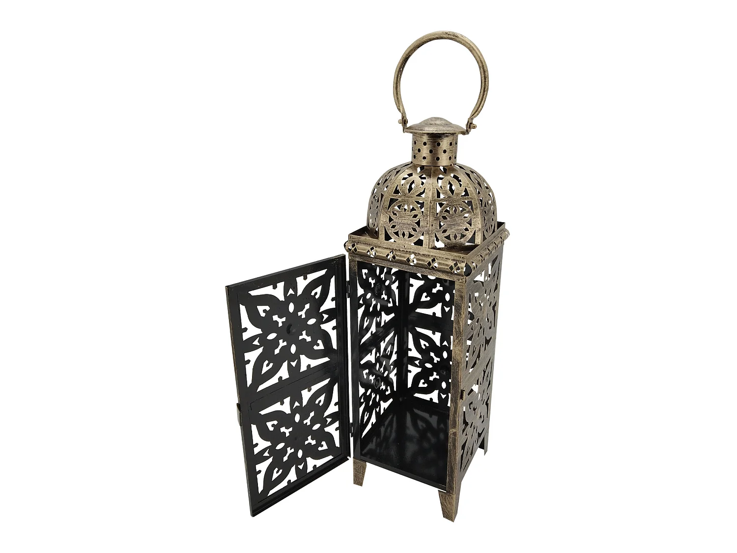 Lot De 2 Lanternes Marocaines Métal Doré Pour extérieur Et intérieur