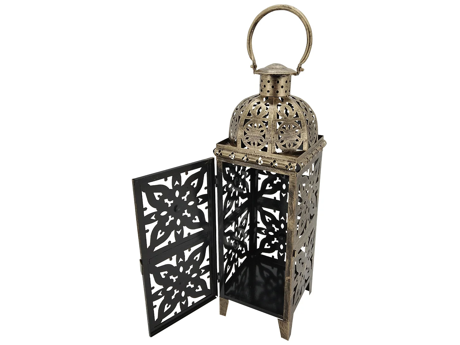 Lot De 2 Lanternes Marocaines Métal Doré Pour extérieur Et intérieur